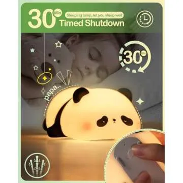 ATSUI Cute Panda Night Light for Kids - Safe and Fun
