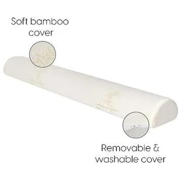 Milliard Toddler Bed Bumper, Bed Foam Rail for Toddlers, Kids Safety Bed Guard for Twin, Full, Queen, King Beds, Non Slip Bottom and Water Resistant Cover