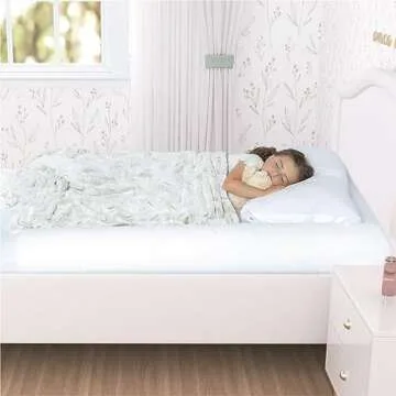 Milliard Toddler Bed Bumper, Bed Foam Rail for Toddlers, Kids Safety Bed Guard for Twin, Full, Queen, King Beds, Non Slip Bottom and Water Resistant Cover