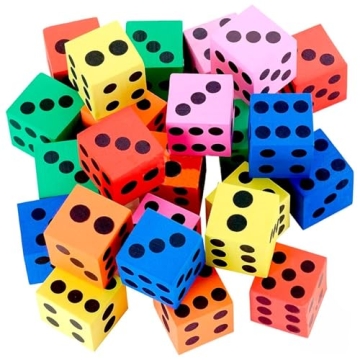 Kicko Foam Dice Set - Colorful, Safe Math Fun for Kids