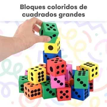 Kicko Foam Dice Set - Colorful, Safe Math Fun for Kids