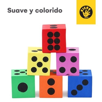 Kicko Foam Dice Set - Colorful, Safe Math Fun for Kids