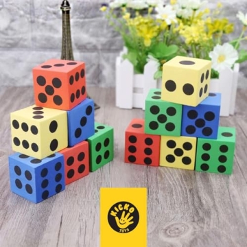 Kicko Foam Dice Set - Colorful, Safe Math Fun for Kids