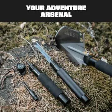 EST Gear Survival Shovel - 18-in-1 Camping Essential