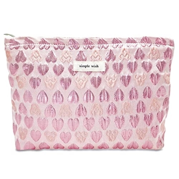 STARDW Cute Pink Makeup Bag Cosmetic Bags for Women and Girls,Travel Makeup Bag Large Capacity Canva...