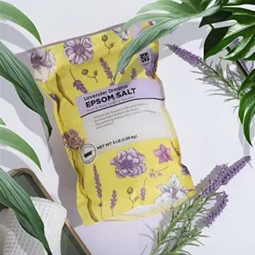 Epsom Salt for Soaking, 9 lb Scented Bath Salts for Women, Lavender & Eucalyptus & Coconut, Epsom Salt Bulk Bath Spa Set Gifts for Women, Mother's Day Gifts, 3lb (Pack of 3)