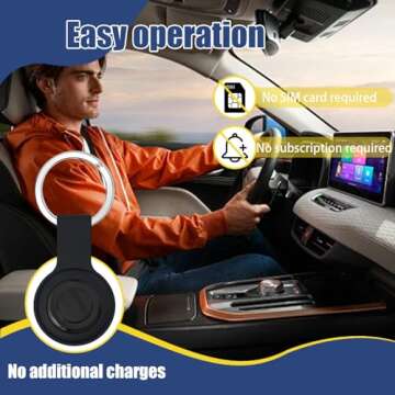 Subscription-Free, Sim-Card-Free GPS Tracker for Vehicles, Compact and Reliable