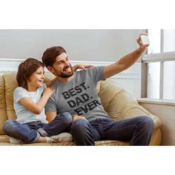 Best Dad Ever, Funny Sarcastic Dad T-Shirt, Cute Joke Men T Shirt Tee Gifts for Daddy Green Heather ...