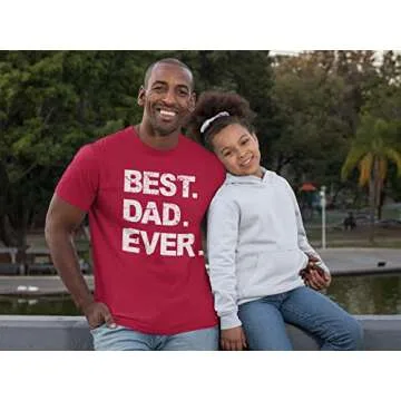 Best Dad Ever, Funny Sarcastic Dad T-Shirt, Cute Joke Men T Shirt Tee Gifts for Daddy Green Heather Large