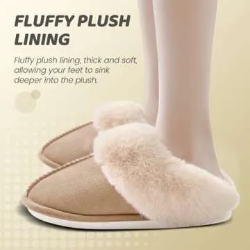 WATMAID Womens Slippers Memory Foam House Slippers Slippers for Women Indoor Christmas Slippers