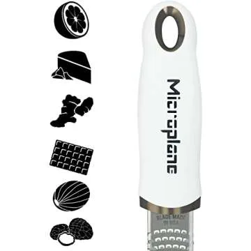 Microplane Citrus Zester and Cheese Grater - White