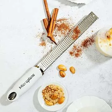 Microplane Citrus Zester and Cheese Grater - White