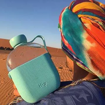 Stylish Hip Water Bottle - 650ml Reusable & Leak Proof