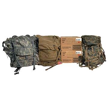 Military MRE Go Bag with Ruck Sack - 24 US MREs