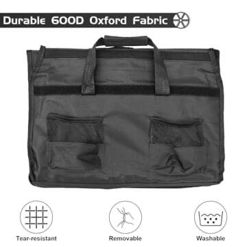 TWOCORN Collapsible Foldable Wagon,Wagon Carts with Wheels Folding,Utility Grocery Lounge Wagon for Camping Sports Shopping Outdoor