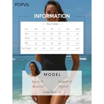 popvil Women's One Piece Swimsuits Tummy Control - Adjustable Strap Bathing Suit - Neon Color Block Sexy Sport Swim Suits,Black,Medium
