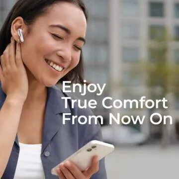 iJoy Wireless Earbuds Bluetooth Headphones with Charging Case - Lightweight Bluetooth Earbuds with Touch Controls and Bluetooth 5.0 - Audifonos Bluetooth Inalambricos Ear Buds (White)