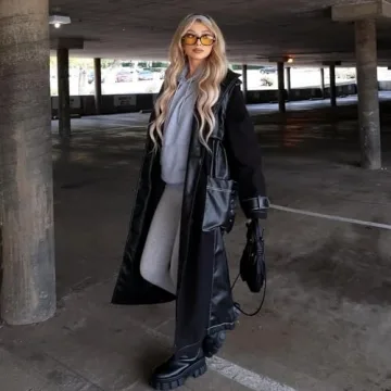 Trendy Oversized Orange Sunglasses Unisex Retro Style 2021