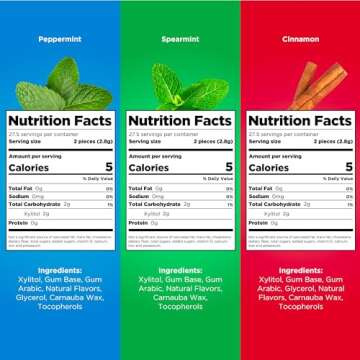 PUR Gum | Aspartame Free Chewing Gum | 100% Xylitol | Natural Flavored Gum, Variety Pack, 55 Pieces (Pack of 3)