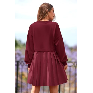 PRETTYGARDEN Cozy Fall Sweatshirt Dress for Women