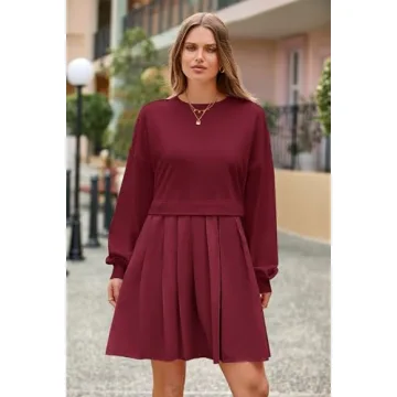 PRETTYGARDEN Cozy Fall Sweatshirt Dress for Women
