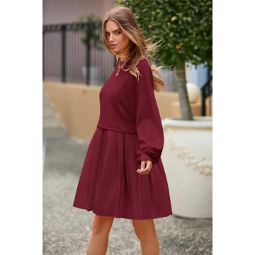 PRETTYGARDEN Cozy Fall Sweatshirt Dress for Women