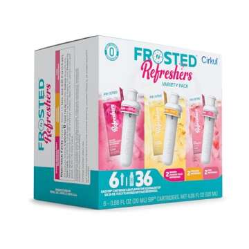 Cirkul Frosted Refreshers Variety Pack, 6-pack (2 Pink, 2 Mango Dragon Fruit, 2 Paradise)