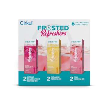 Cirkul Frosted Refreshers Variety Pack, 6-pack (2 Pink, 2 Mango Dragon Fruit, 2 Paradise)