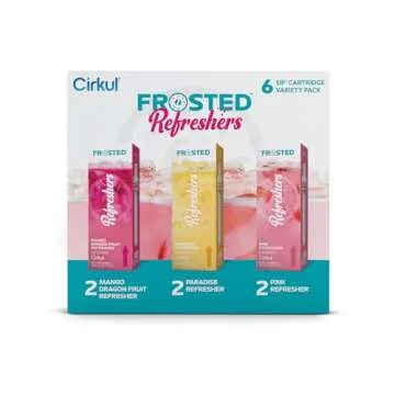 Cirkul Frosted Refreshers Variety Pack, 6-pack (2 Pink, 2 Mango Dragon Fruit, 2 Paradise)