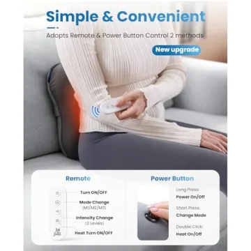 EZBack Plus Massager with Heat and Remote for Relaxation