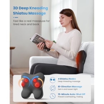 EZBack Plus Massager with Heat and Remote for Relaxation