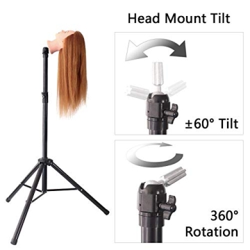 Adjustable Wig Stand Tripod for Mannequin Heads