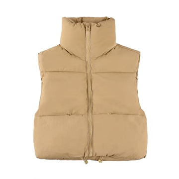 Stylish UANEO Cropped Puffer Vest for Women