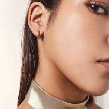 Hey Harper Hoop Earrings - Lightweight and Stylish Waterproof Jewelry