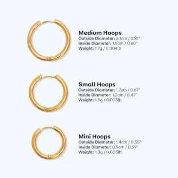 Trendy Waterproof Hoop Earrings - Hey Harper Jewelry