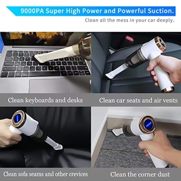 FITALLUS Cordless Car Vacuum Cleaner for Tesla 9000PA Suction