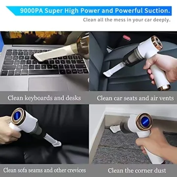 FITALLUS Cordless Car Vacuum Cleaner for Tesla 9000PA Suction