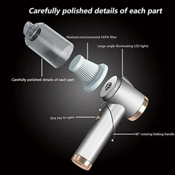 FITALLUS Cordless Car Vacuum Cleaner for Tesla 9000PA Suction