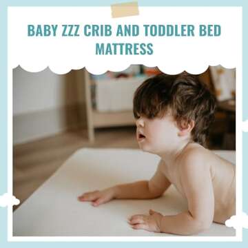 Dream On Me Baby Zzz 5" Baby Mattress, Greenguard Gold & JPMA Certified Crib Mattress, Fits All Standard Cribs & Toddler Beds, Waterproof Sleep Surface and Machine Washable Outer Cover