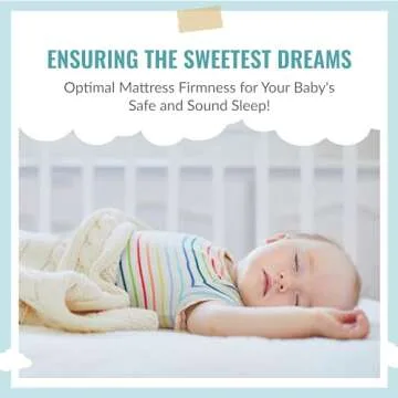 Dream On Me Baby Zzz 5" Baby Mattress, Greenguard Gold & JPMA Certified Crib Mattress, Fits All Standard Cribs & Toddler Beds, Waterproof Sleep Surface and Machine Washable Outer Cover