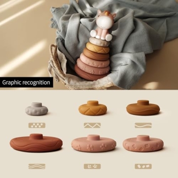 Nueplay Engaging Stacking and Teething Toy for Baby