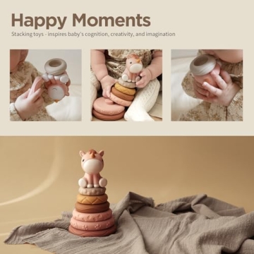 Nueplay Engaging Stacking and Teething Toy for Baby