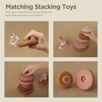 Nueplay Engaging Stacking and Teething Toy for Baby