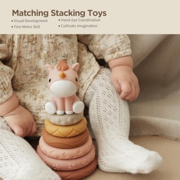 Nueplay Engaging Stacking and Teething Toy for Baby