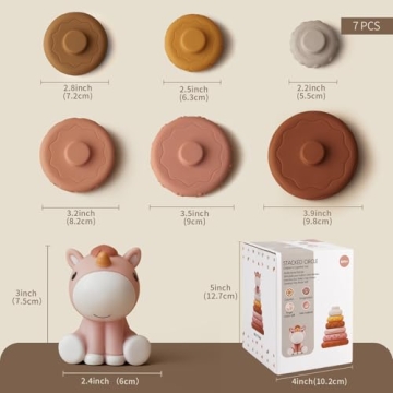 Nueplay Engaging Stacking and Teething Toy for Baby