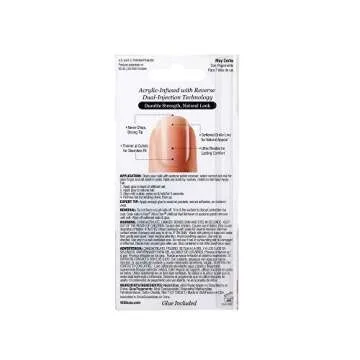 Kiss Salon Acrylic Nude French Nails 28 Count (Breathtaking) (3 Pack)