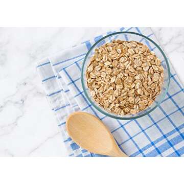 Food to Live Organic Spelt Flakes, 4 Pounds - Rolled Spelt Made from Whole Grain Non-GMO Berries, Uncooked, Raw Whole Foods, Vegan, Kosher, Bulk, Great for Breakfast Cereal and Granola.