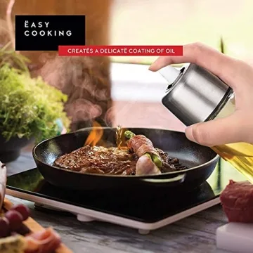 Olive Oil Dispenser & Sprayer - 2 In 1 Glass Kitchen Gadget