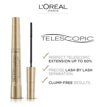 2 x L'Oreal Paris Telescopic High Precision Flexible 8ml Mascara - Black