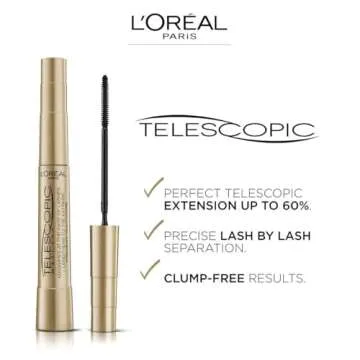 2 x L'Oreal Paris Telescopic High Precision Flexible 8ml Mascara - Black